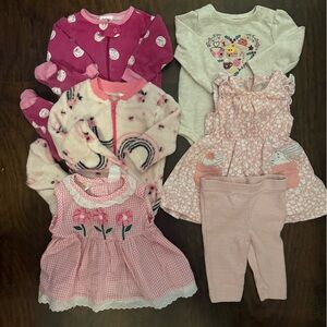 Lot of 0-3 Mo Baby Clothes
